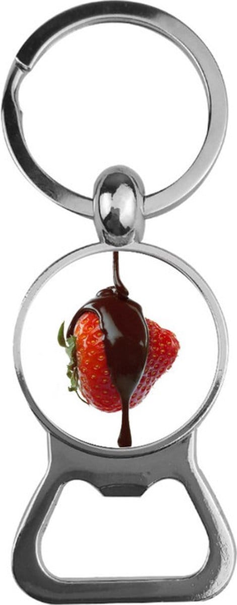 Bieropener Glas - Aardbei Met Chocolade