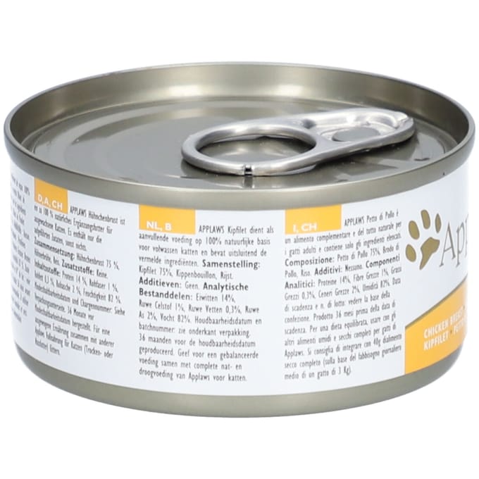 APPLAWS Nat kattenvoer met kipfilet 70 Voeding