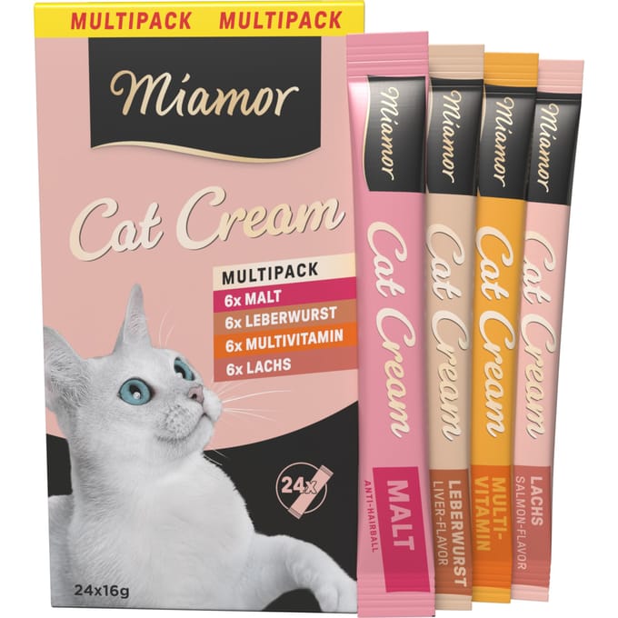 24x16g Miamor Cat Cream Variatie Katten Snacks