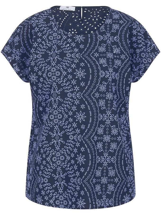 Overslagblouse Van Peter Hahn blauw