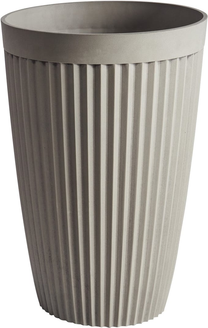 KOLA - Bloempot - Taupe - 39 cm - Steenmengsel