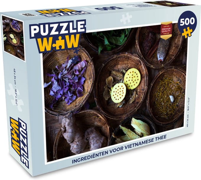 Puzzel Ingrediënten voor Vietnamese thee - Legpuzzel - Puzzel 500 stukjes