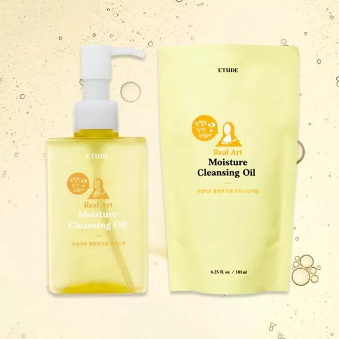 Etude House Huile Nettoyante Réelle Art Hydratante 185ml+185ml yellow