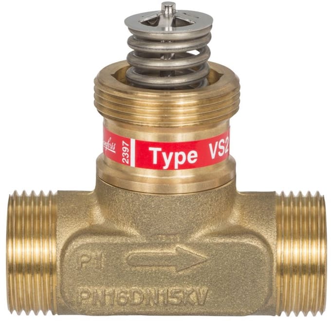 Danfoss Doorlaatventiel VS2 DN20 Kvs 2,5, PN16, ontzinkingsvrij messing, 065F2120