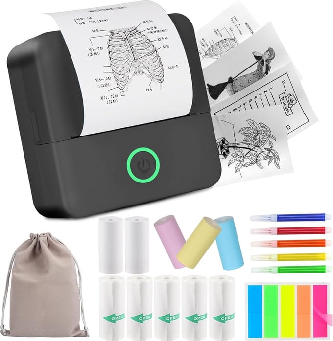 Solacis Sticker printer - Sticker maker - Mini printer - Sticker machine - Stickerprinter