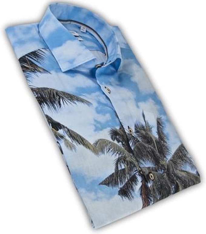 Giordano lange mouw Hawaï print