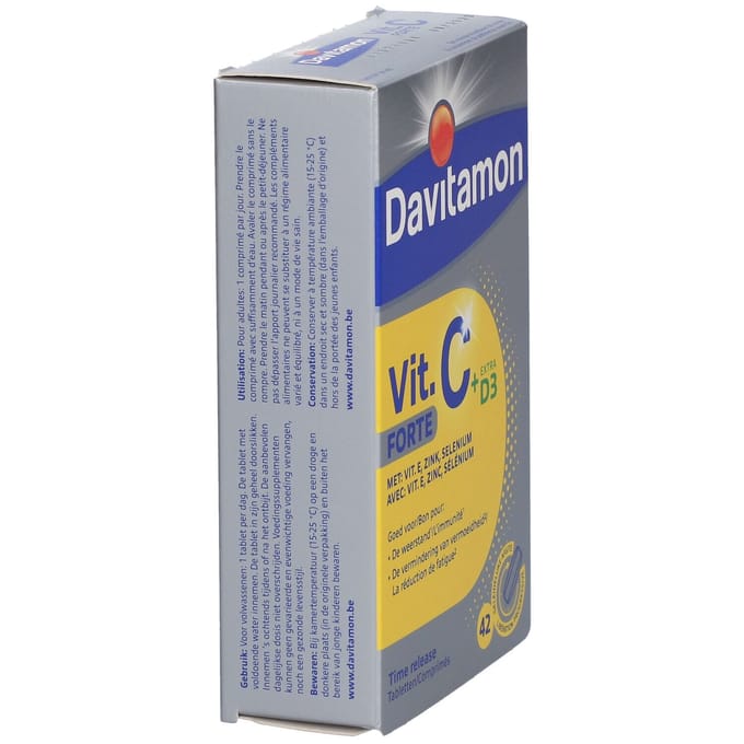 Davitamon Vitamine C Forte Time Release 42 Gecomprimeerde tabletten