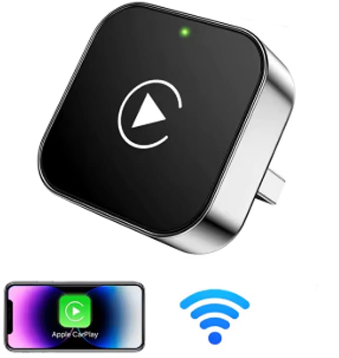 Carplay Adapter en Android Auto - USB-C en USB-A - Bluetooth 5.4 - Wifi 6