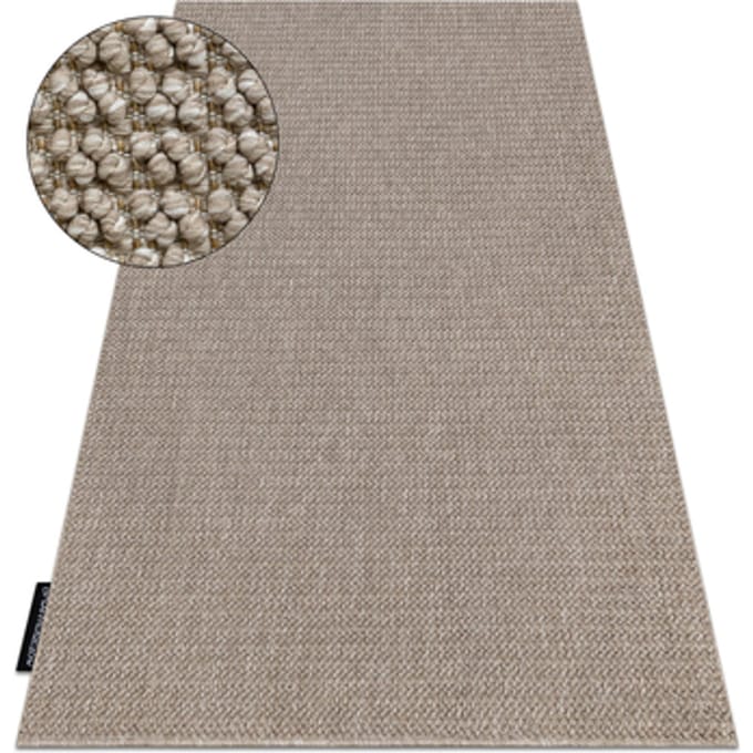 Kleden Rugsx Tapijt CASABLANCA LOOP bruin, lus, zacht 80x150 cm