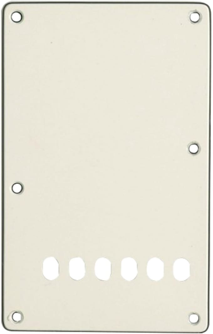 Göldo Tremolo Backplate 3-ply AW Aged wit - Gitaaronderdeel