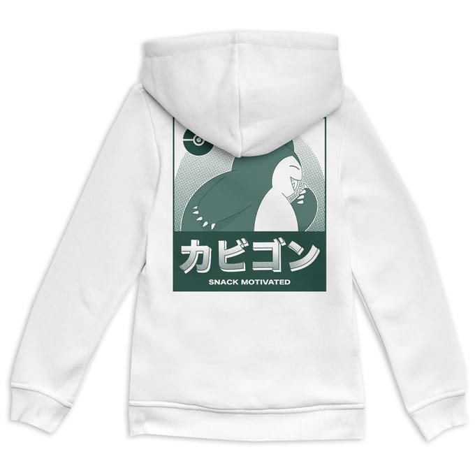 Pokémon Snorlax Kids' Hoodie - White - 122/128 (7-8 jaar)
