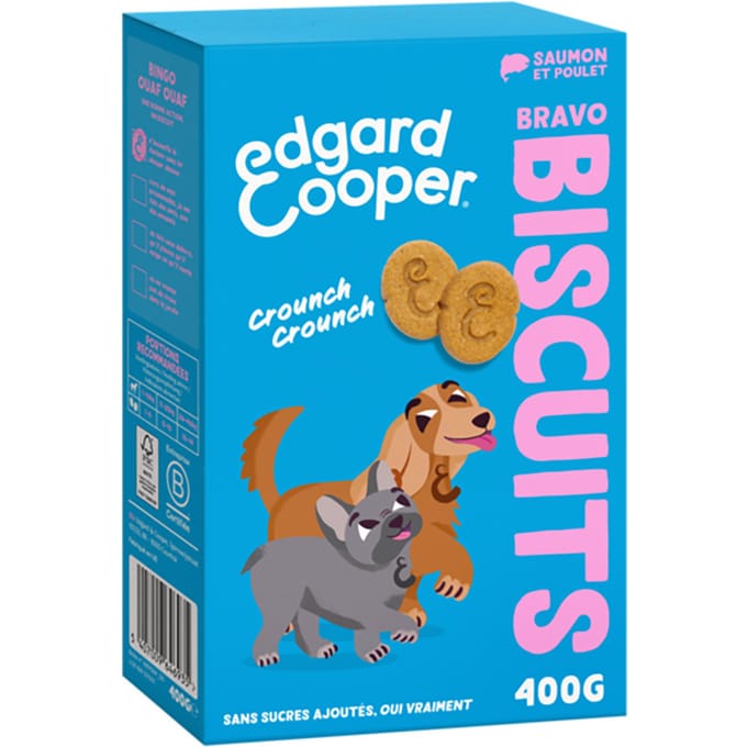 Edgard & Cooper Adult Biscuits voor Honden - Zalm & Kip (400 g)