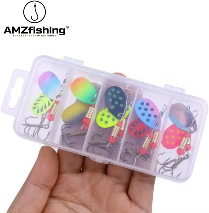 Set van 10 Spinners voor Roofvis - Ideaal voor Baars en Trout