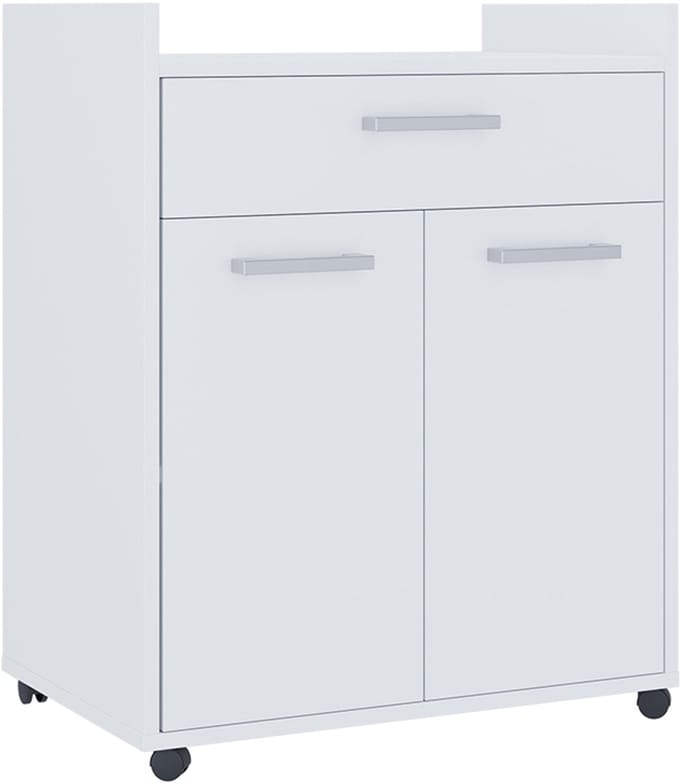 Vicco Ansel Rolcontainer – 60 x 40 cm met laden Wit
