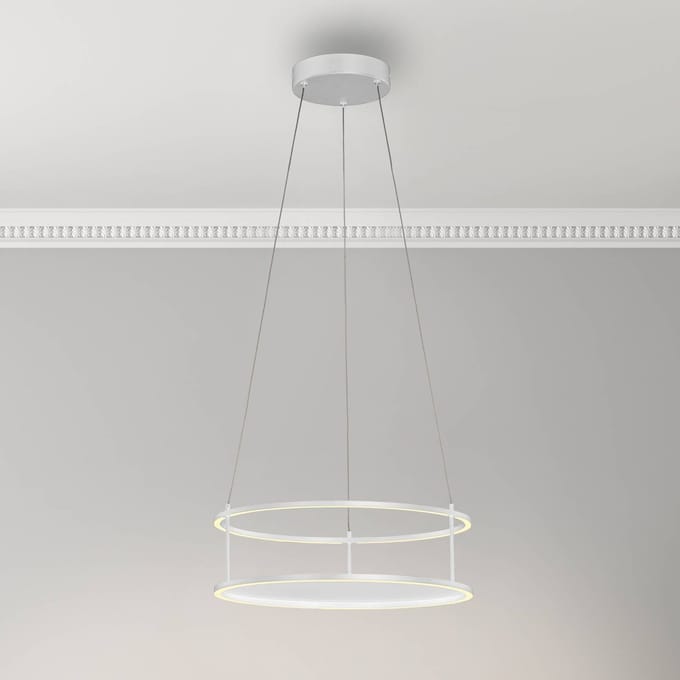 Paul Neuhaus LED hanglamp Conni, wit, Ø 50 cm