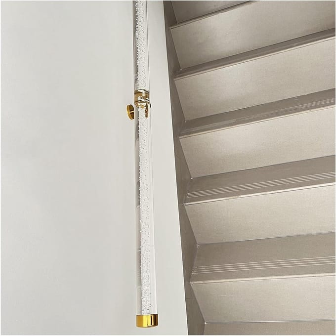 Trapleuning Acryl - Heldere Reling - Veilig Traplopen - Complete Set - 140 cm - Transparant