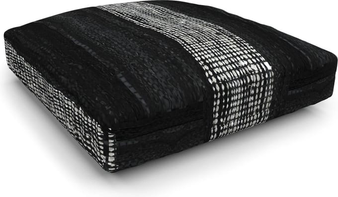 Heckett & Lane - Valeria Poef 60x60x10 Black