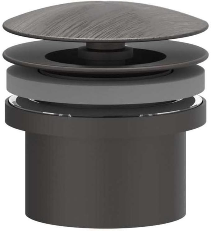 IVY Designplug Always Open - RVS 316 Geborsteld Carbon Black PVD