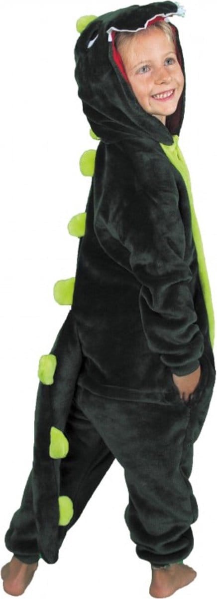 PARTYPRO - Groene dinosaurus outfit voor kinderen - 128 (7-9 jaar)