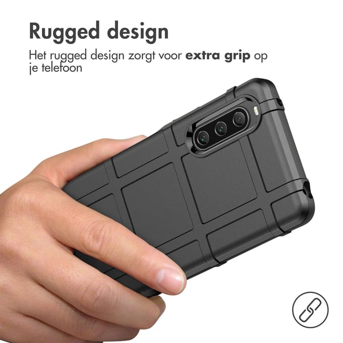 imoshion Rugged Shield Backcover voor de Sony Xperia 10 V - Zwart