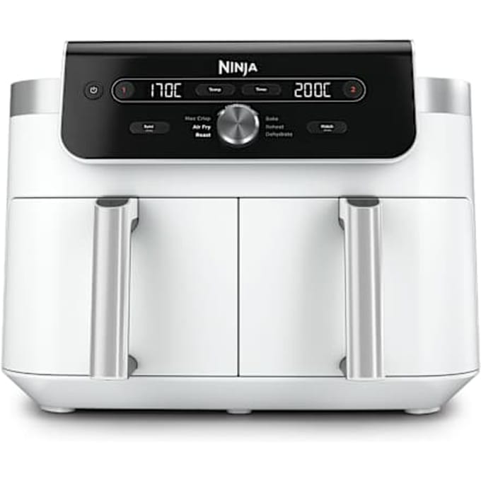 Ninja Dualzone Airfryer XL - Dubbele lades - 9,5 Liter in Wit | DZ901EUWH | van SharkNinja