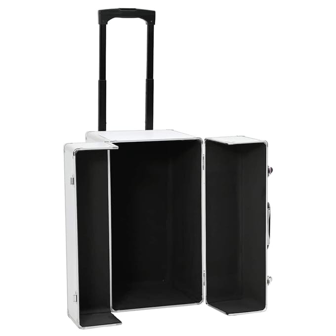 vidaXL - Pilotentrolley - 47x39x27 - cm - aluminium - zilverkleurig