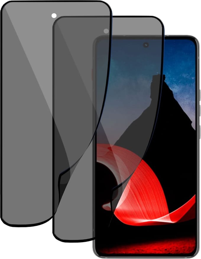 2x Privé Screenprotector geschikt voor Motorola ThinkPhone Screenprotector - Privacy Beschermglas - Privacy Proteqt+