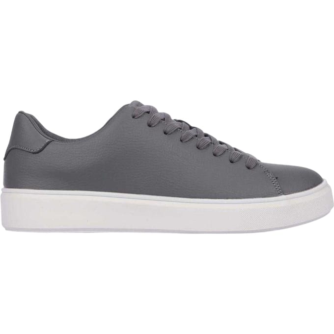 Duck and Cover Volwassen Kremes PU Platform Trainers (Taupe)