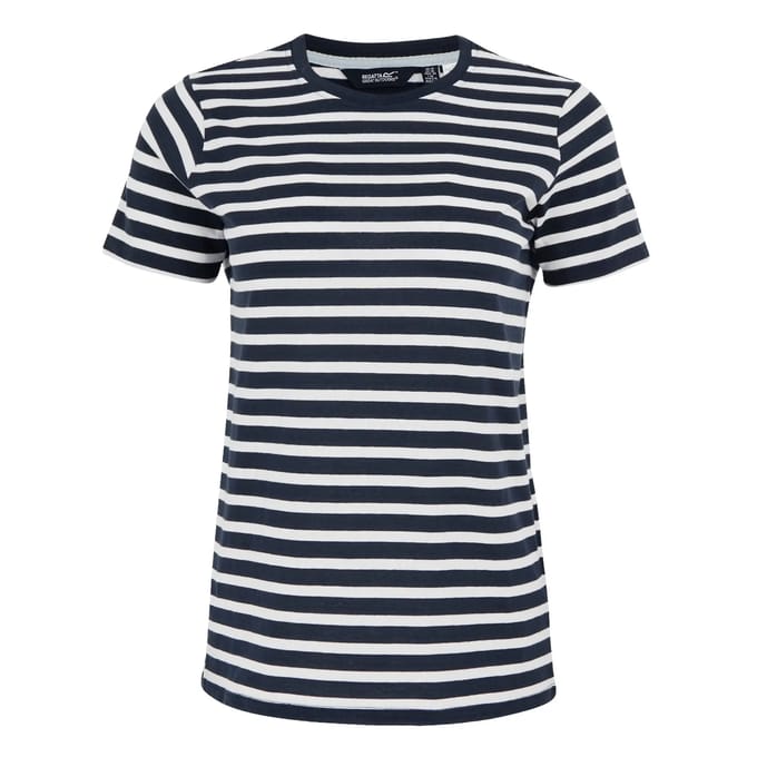 Dames Bayletta T-shirt met korte mouwen en strepen