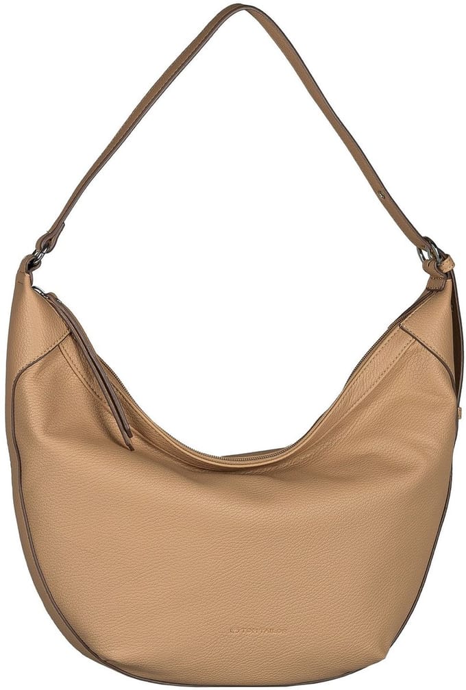 TOM TAILOR schoudertas Lina Hobo Bag Camel Lichtbruin