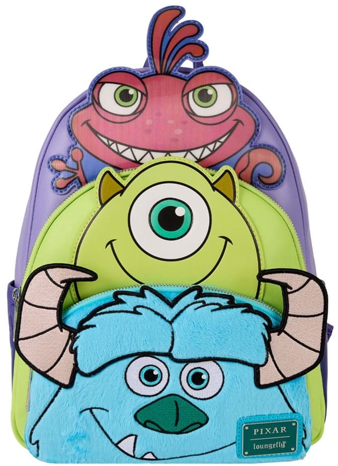 Disney Pixar Loungefly Mini Rugzak Monsters Inc. Mike, Sulley and Randall