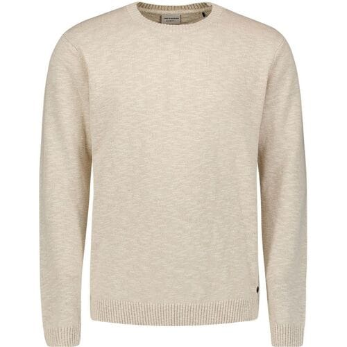 No Excess Pullover crewneck slub with linen desert
