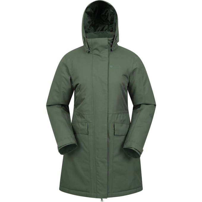 Mountain Warehouse Dames/Dames Rain On Waterdichte Gewatteerde Jas (Kaki Bruin)