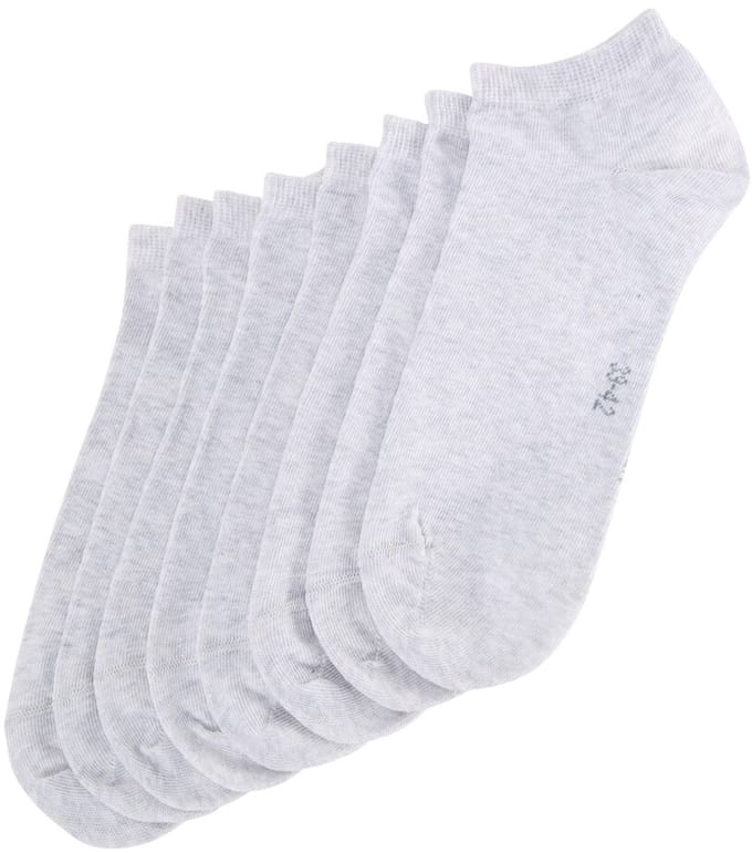 Tom Tailor - Sneakersokken in een set van 8 stuks - Maat 39-42 - silver grey
