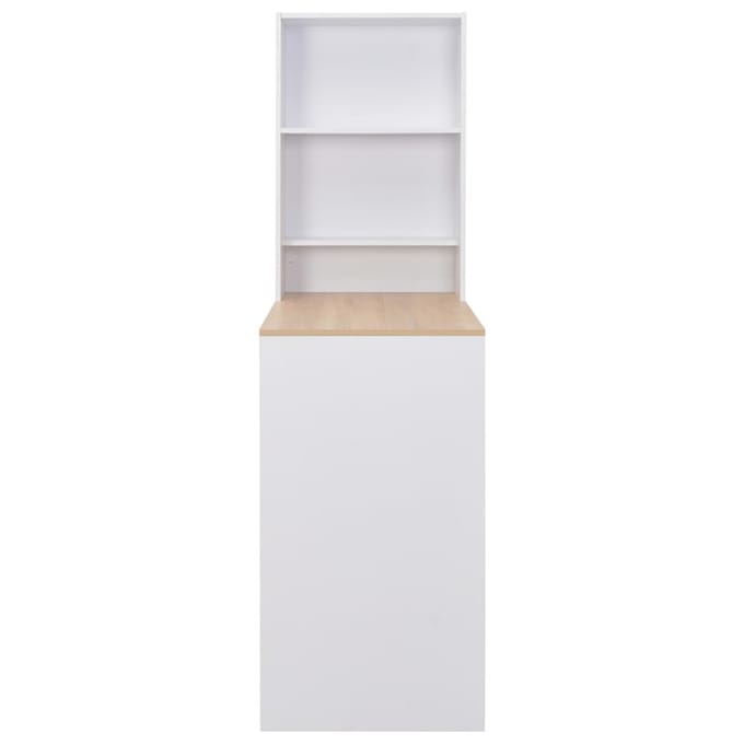 vidaXL - Bartafel - met - kast - 115x59x200 - cm - wit