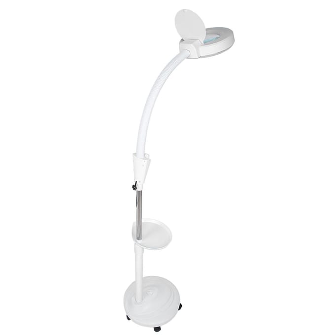 Verstelbare LED Koudlicht Vloerlamp Tattoo Schoonheidslamp met Vergrootglas