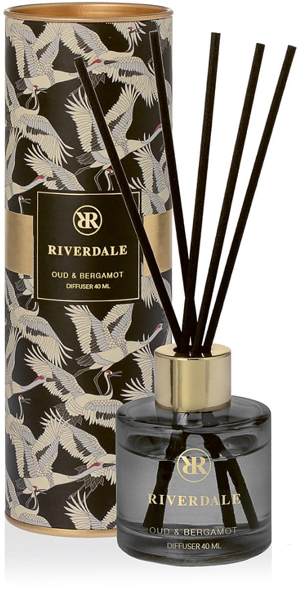 Riverdale Geurstokjes Olivia Oud & Bergamot Kraanvogel - 40 ml