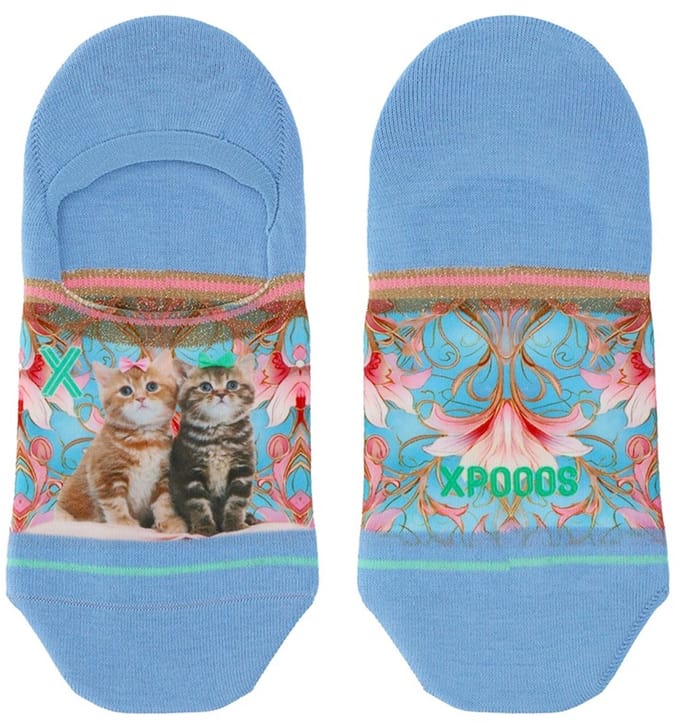 XPOOOS - Kitty Dames Footies - 1-Pck - Maat One Size