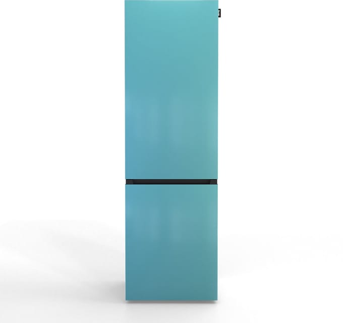 NUNKI LARGECOMBI-FSKY / Combi Bottom Koelkast, E klasse, 269l, Sky Blue, Gloss (FRONT only)