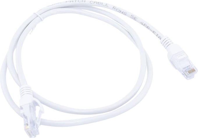 1 meter CAT 6 premium UTP kabel - Wit - Incl. RJ45 stekkers - Hoge kwaliteit kabel
