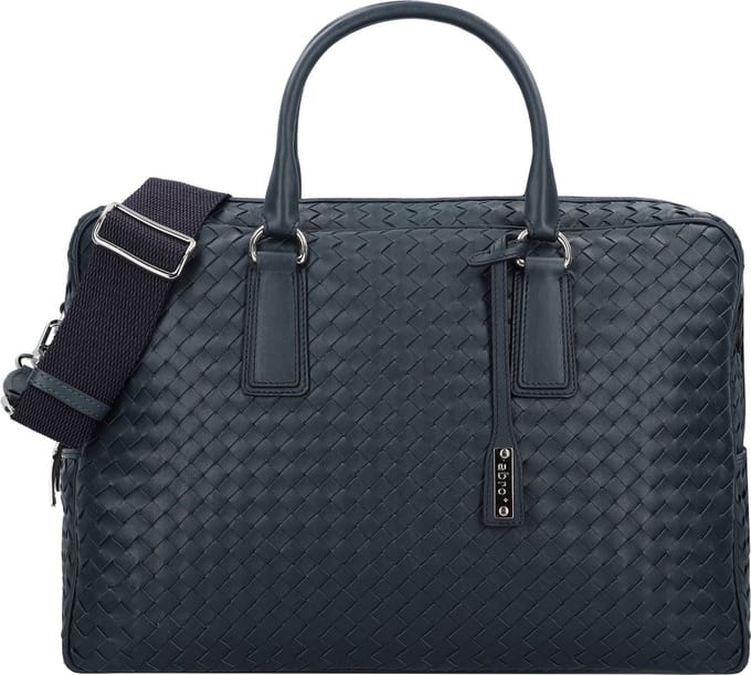 abro Lotus Handtas Leer 40.5 cm - Dames - navy