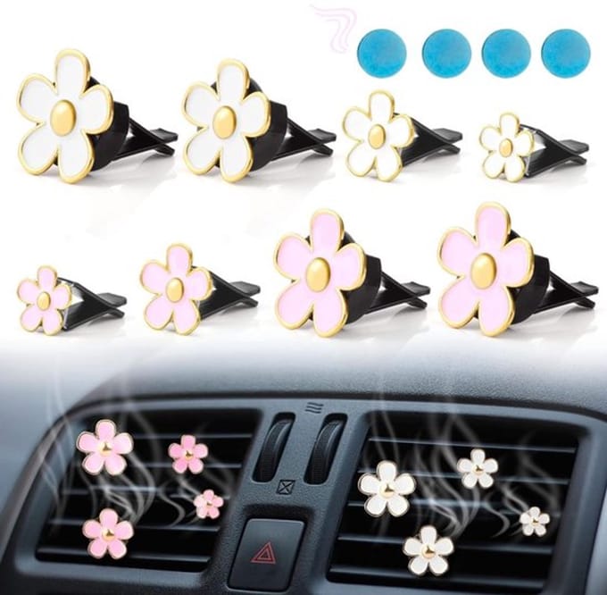 Dailygoods- Luchtverfrisser Auto Set van 8 - Auto Aromatherapie