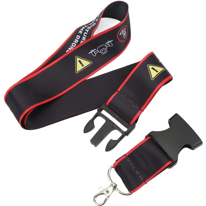 Lanière pour Télécommande Anti-Perte en Nylon Robuste Sangle de Cou pour Télécommande de Drones RC avec black