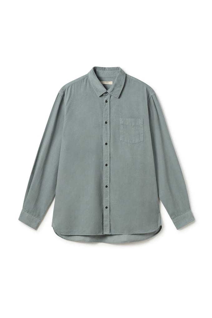 TWOTHIRDS Cook Shirt Misty Blue Größe: S | Casual hemden Outlet | Herren | Blau