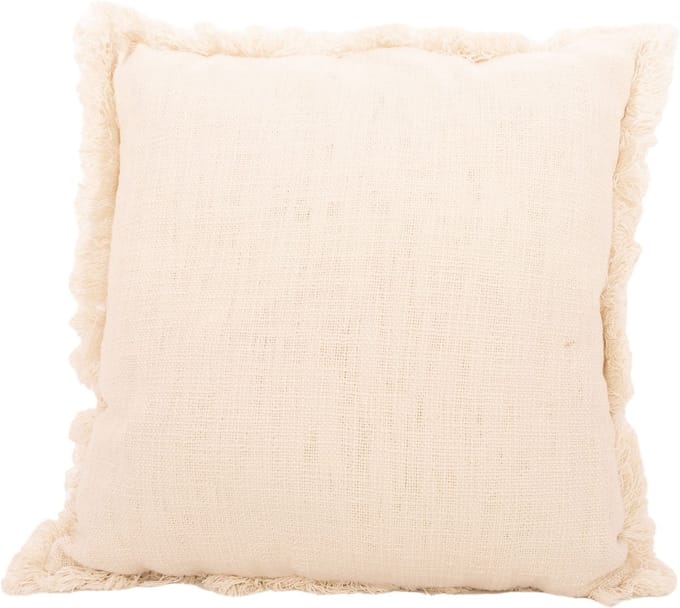 Point-Virgule - Sierkussen - 100% gerecycleerd katoen - Wit - 45x45cm
