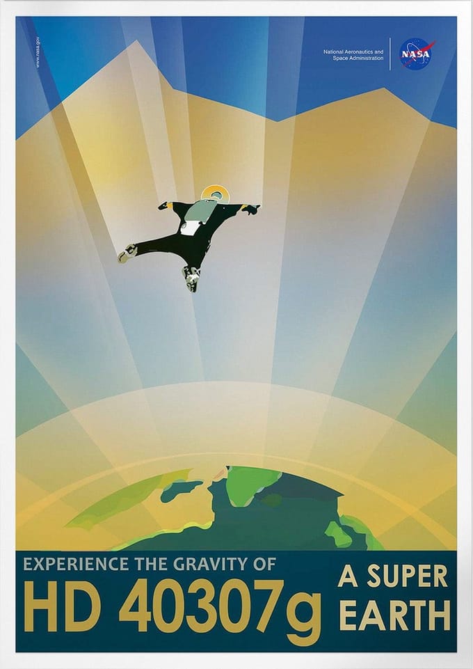 Super Earth HD 40307G | Space, Astronomie & Ruimtevaart Poster | A3: 30x40 cm