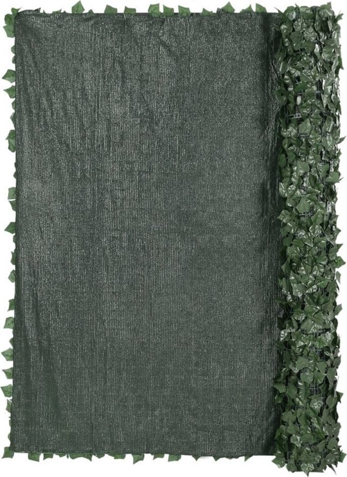Luxe Privacy Hek - Donkergroen - 150x410cm - Decoratief - Schutting - Muur