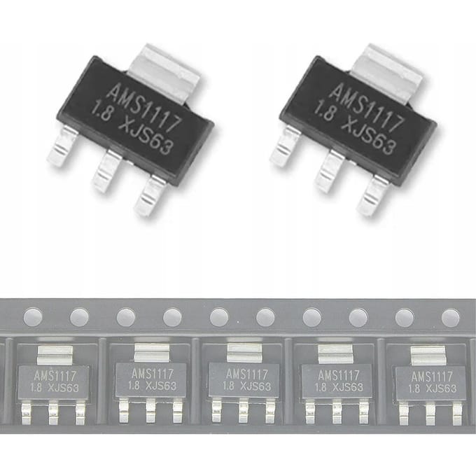 AMS1117 5V 1A Spanningsregelaar – SMD | SOT-223 | 2 stuks