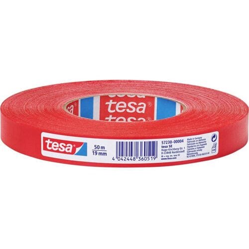 tesa PERFECT 57230-00004-02 Textieltape tesa extra Power Rood (l x b) 50 m x 19 mm 1 stuk(s)