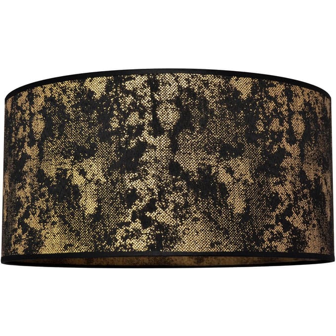 HELAM Lampenkap Abba E27 Ø 40/hoogte 20 cm zwart/goud